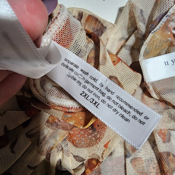 Mushroom print tank and skirt set with lace detail - Picture 6 of 12